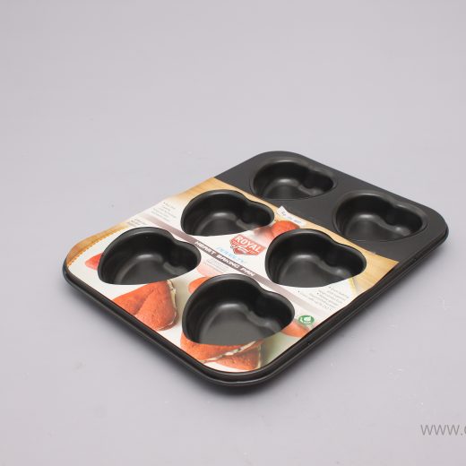 6 Heart Bake Pan